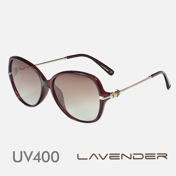 Lavender偏光片太陽眼鏡 漸層海系列 落日海灣 酒紅 2418 C2