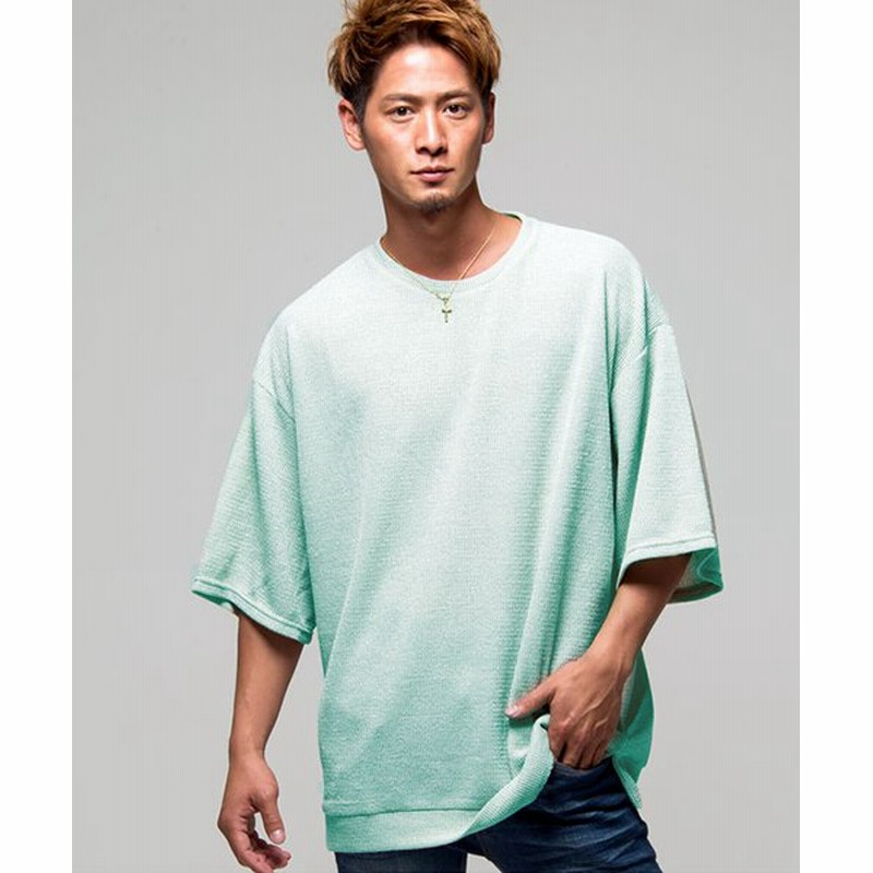 Vicci ビッグシルエットクルーネック5分袖ニットソー セーター メンズ サマーニット 大人 カジュアル ビッグシルエット ストリート系 大 ピンク 通販 Lineポイント最大get Lineショッピング
