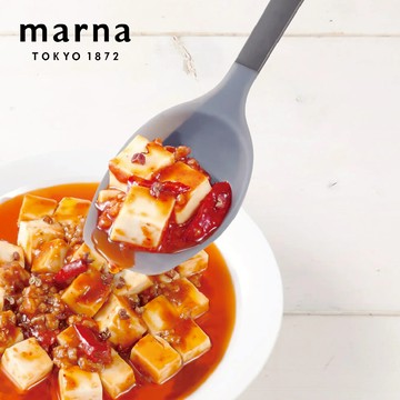 【太曼妮】Marna 日本品牌彩色三角耐熱廚房矽膠調理匙-S (兩色任選)(K-777)