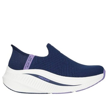 Skechers Go Walk Max Cushioning [125586NVLV]女 健走鞋 透氣 舒適 深藍 紫