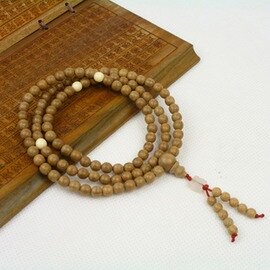 【108-金絲楠木-6】極品同料順紋 金絲楠木手串 佛珠手鏈108顆6mm 軟木之王-7501002