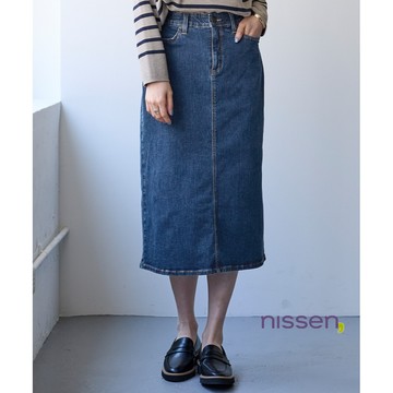 Nissen 超彈性牛仔裙 大尺碼 寬臀設計款