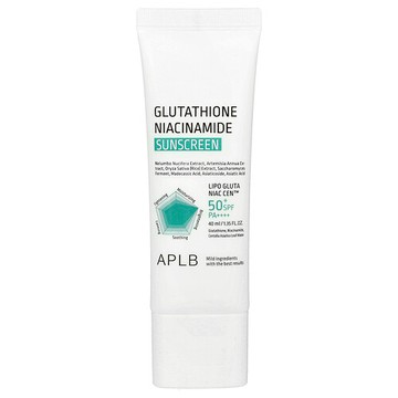 APLB, 谷胱甘肽煙醯胺抗曬霜，SPF 50+ PA ++++，1.35 液量盎司（40 毫升）