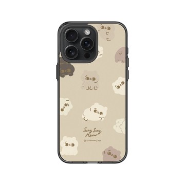 iPhone 15 Pro Max Clear 酷墨灰 - 爽爽貓 Song Song Meow by SECOND - 爽爽棕