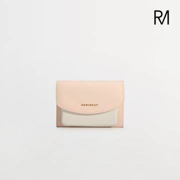 【ROBINMAY】夏洛特真皮卡夾零錢包(木瓜奶昔)