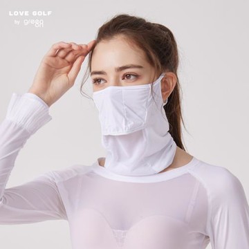 高爾夫防曬面罩女專業GOLF臉罩冰絲透氣遮陽圍脖護臉護勁防紫外線