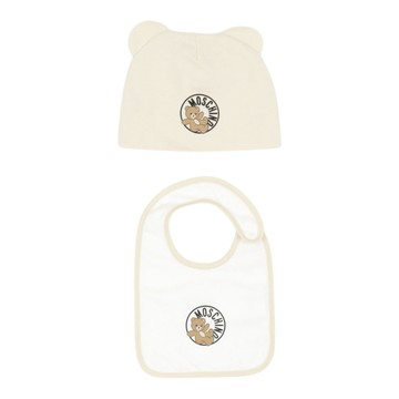 MOSCHINO Kids UB 禮盒組-帽子圍兜