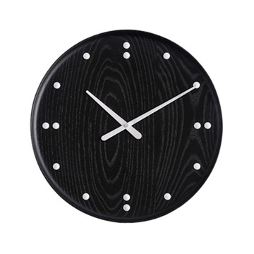 FJ Clock Finn Juhl 時鐘（黑梣木、35 公分）