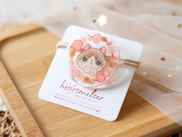 原創設計貓咪髮圈