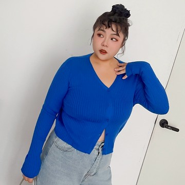 LULUS/PLUS/中大尺碼/人見人愛排釦針織上衣１３色【A01250695】250924