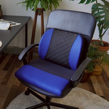 AC RABBIT 包覆型顆粒按摩 氣墊護腰靠座墊組 台灣製 椅墊 座墊