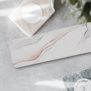 灰粉大理石。硅藻土洗漱墊/皂墊 (硬式)