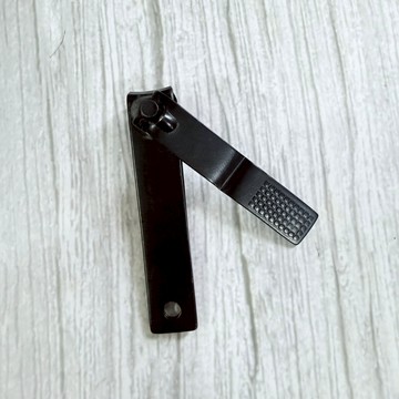 [沐沐屋]霧面黑色不鏽鋼指甲剪 手指/腳趾適用 防滑手柄 小巧便攜 修甲工具^209