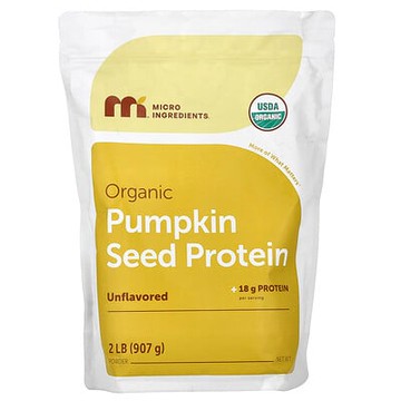 Micro Ingredients, Organic Pumpkin Seed Protein Powder, Unflavored, 2 lbs (907 g)