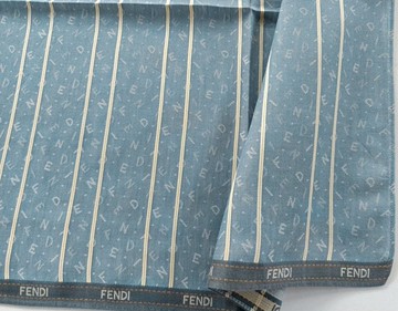 Fendi 復古手帕 方巾 藍色 禮物 男士 18.5 x 18 英吋