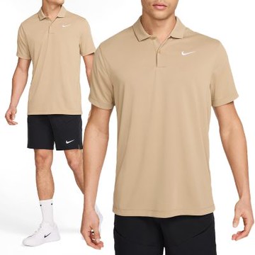 Nike NKCT DF Polo Solid 男款 卡其色 網球 機能 吸濕排汗 運動 短袖 DH0857-297