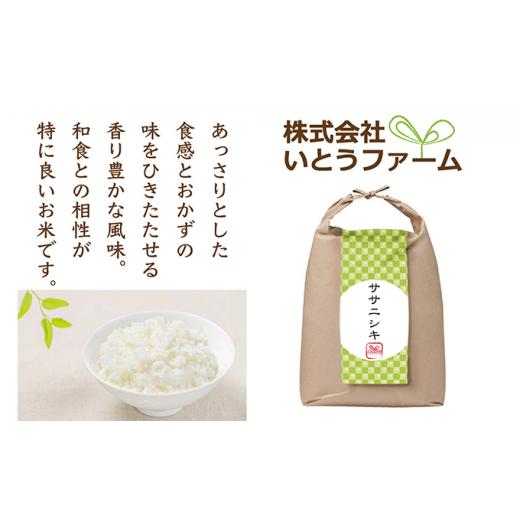 ふるさと納税 宮城県 涌谷町 いとうファームの令和5年産「ササニシキ」5kg