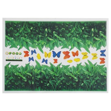 WE CHAMP 無痕裝飾腰線壁貼 WTB-715  70 x 50cm  蝴蝶花園