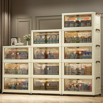 折疊收納柜多層臥室儲物衣柜寶寶兒童衣物玩具整理箱零食收納箱子