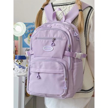 日系ins初中生大容量書包女高中學生簡約小眾雙肩包森系少女背包