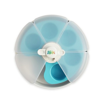 【SofyDOG】PetDreamHouse 旋轉益智慢食碗-組合-調色盤風扇-天空藍 (寵物碗 藏食碗 嗅聞碗)