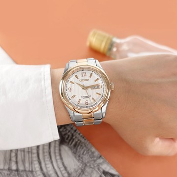 CITIZEN 星辰表 /NH8314-52A /機械錶 藍寶石水晶玻璃 防水100米 不鏽鋼手錶 40mm