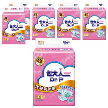 Dr.P 包大人 全功能防護 成人黏貼型紙尿褲  L-XL  13片  6包