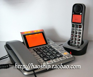 【台灣公司 可開發票】美國通用GE30544大按鍵無繩子母電話機大聽筒音量老人大字體座機