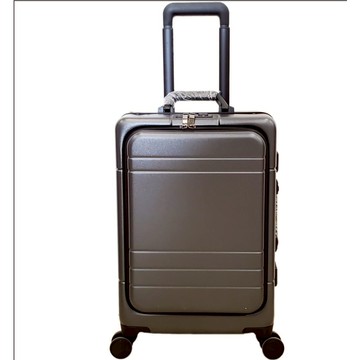 ~雪黛屋~Eason 20吋行李PC+ABS箱防盜鋁框360度旋轉前開式三海關鎖ULN26007