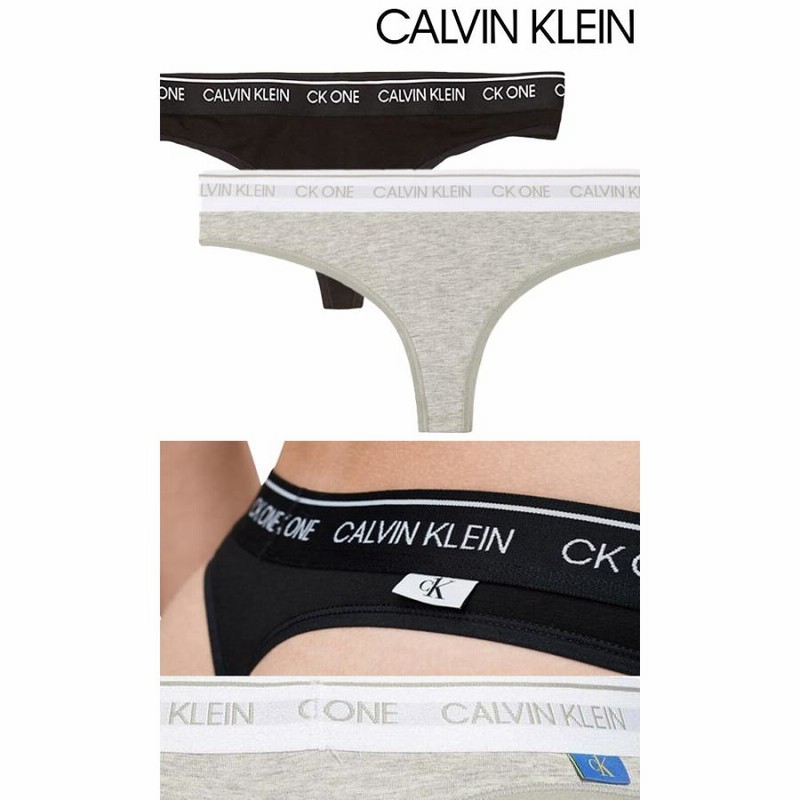 カルバンクライン ブラショーツセット（Tバック）グレー S カルバン クライン Calvin Klein カルバンクライン calvin klein