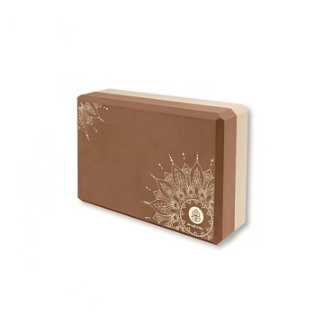 【新年特惠開跑】EVA瑜珈磚 - 咖底/曼陀羅 (切角) - MUK-25423 (兩入組)