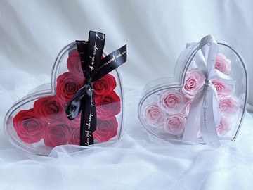 藍芯花藝 愛心香皂花盒 情人節禮物 母親節 生日禮物 母親節禮盒