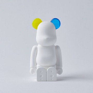 【Be@Rbrick】   庫柏力克熊 香氛熊擴香石 彩色耳朵雙色版（藍色黃色-海洋之花香氛）