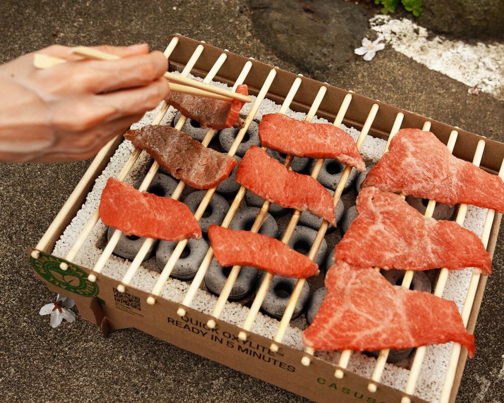 どこでも手軽にBBQ！！A5ランク和牛＆特選曽我豚 クラフトグリルセット