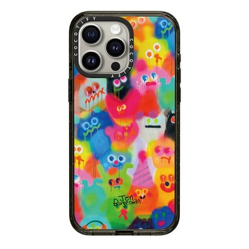 七彩怪物塗鴉 iPhone17Promax手機殼 蘋果15Pro防摔殼i14保護殼i13硬殼i12