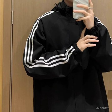 秋季韓系寬鬆運動短款外套女春休閒男女情侶裝百搭小個子連帽夾克