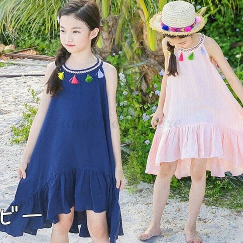 子供 夏 サンドレス 海外旅行 ビーチ ワンピース 女の子 キッズ 水着 旅行用 ロングワンピース 韓国風 子供服 ノースリープ 女の子 子ども レジャー用 通販 Lineポイント最大0 5 Get Lineショッピング