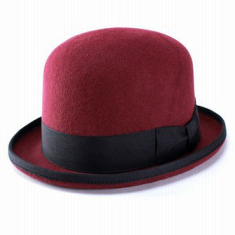 ハット メンズ ハット レディース レディス ボーラーハット 帽子 Fuji Hat ダービーハット 秋冬 エンジ 通販 Lineポイント最大1 0 Get Lineショッピング