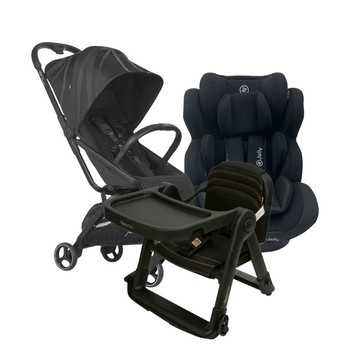 【Jolly安心成家方案】外出便利組｜BMW聯名款Buggy推車+Apramo餐椅+KidfixIsofix旋轉型汽座
