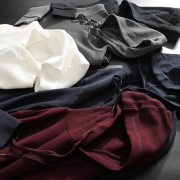 華夫格！外貿工廠剪標連帽套頭華夫格衛衣男外套純色休閑運動男潮