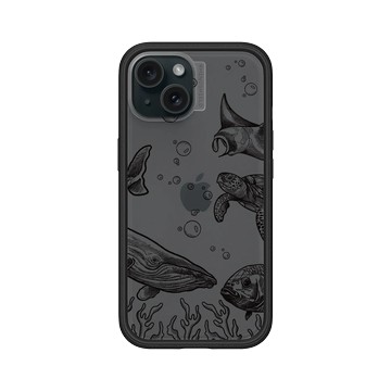 iPhone 15 Mod NX 黑 - MYMY REVERZ TATTOO - 海底世界