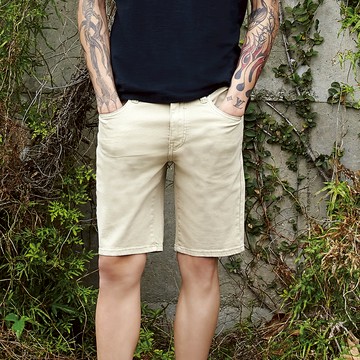 BIG TRAIN 彈性水洗斜紋短褲 B50243-72&83