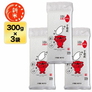 新米 令和5年(2023年)産  千葉県産 粒すけ 白米 300g(2合) × 3パック 