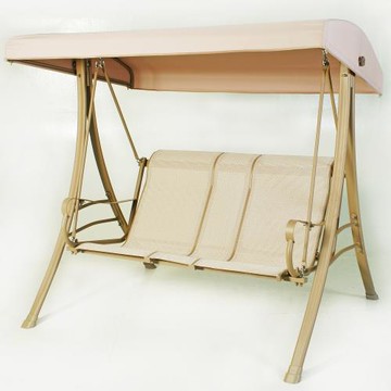雙人米色搖椅-戶外搖椅鞦韆