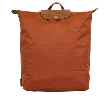[平輸]LONGCHAMP Le Pliage M 再生帆布中型折疊後背包(栗子色)
