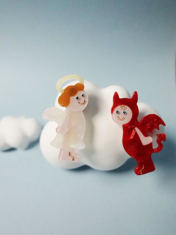 小天使 小惡魔 髮夾