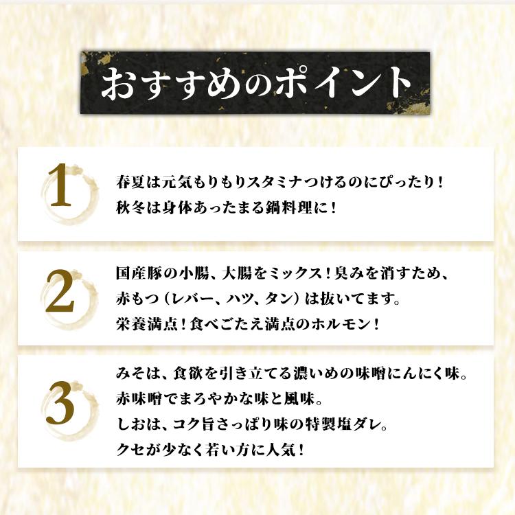 ホルモン鍋 気仙沼ホルモン鍋 2種セット(みそ・しお味) 代引不可 三陸未来