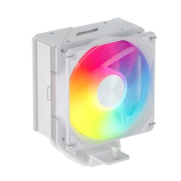 FSP 【全漢FSP】NP5-WA 白色 ARGB 塔式散熱器 TDP:200W (3年保/4逆重力導管/靜音28 dBA/PWM風扇/151mm)
