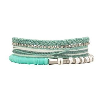 Pura Vida 美國手工 SEAFOAM DREAM 海泡沫之夢三件手鍊組
