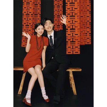 改良旗袍敬酒服訂婚禮服晨袍回門服新娘出閣宴會新中式紅色連衣裙